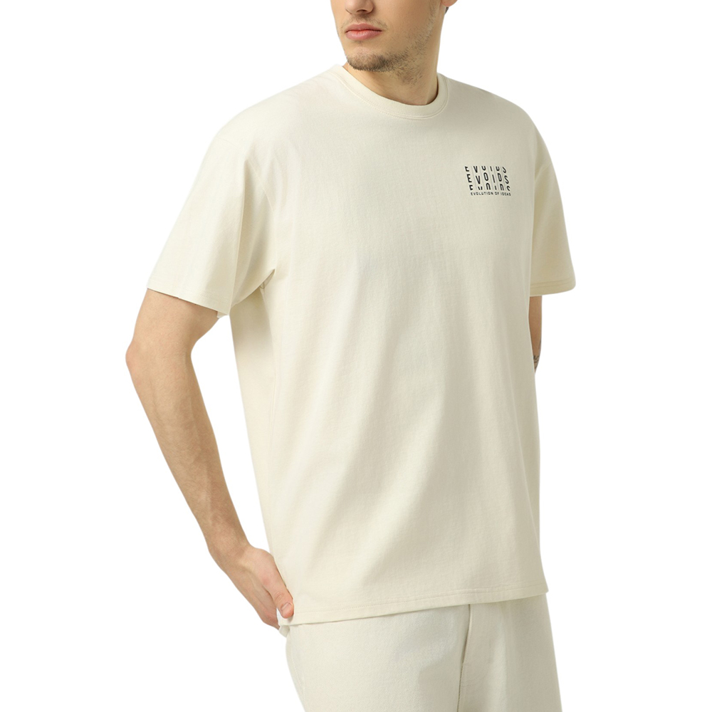 Camiseta de Hombre Evoids Caelum - Corte recto clásico, cuello redondo y mangas cortas