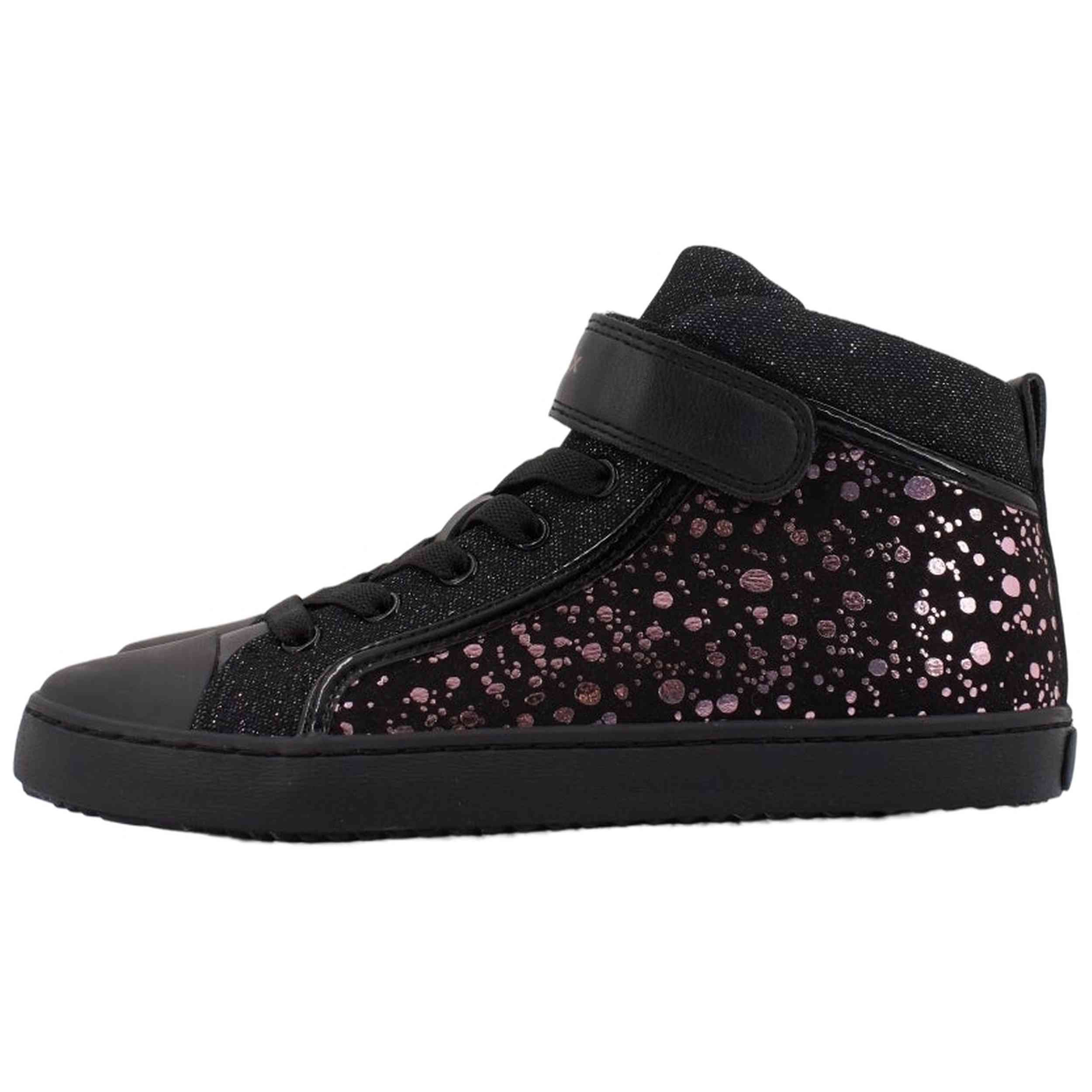 Zapatillas Geox modelo Kalispera "Negro/Rosa" para Niñas en color Negro