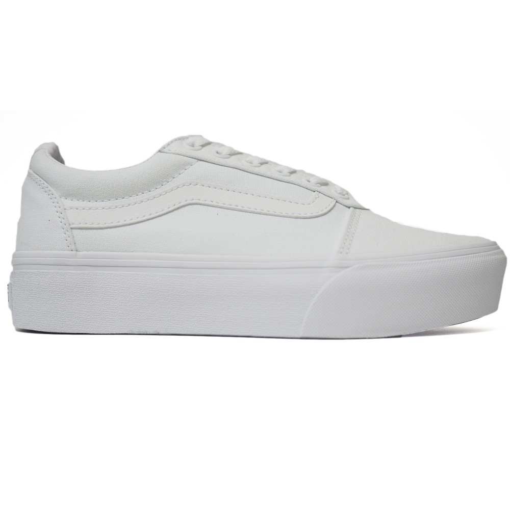 Zapatillas sneakers casual para mujer Vans Ward Platform VN0A3TLC0RG1 Blanco