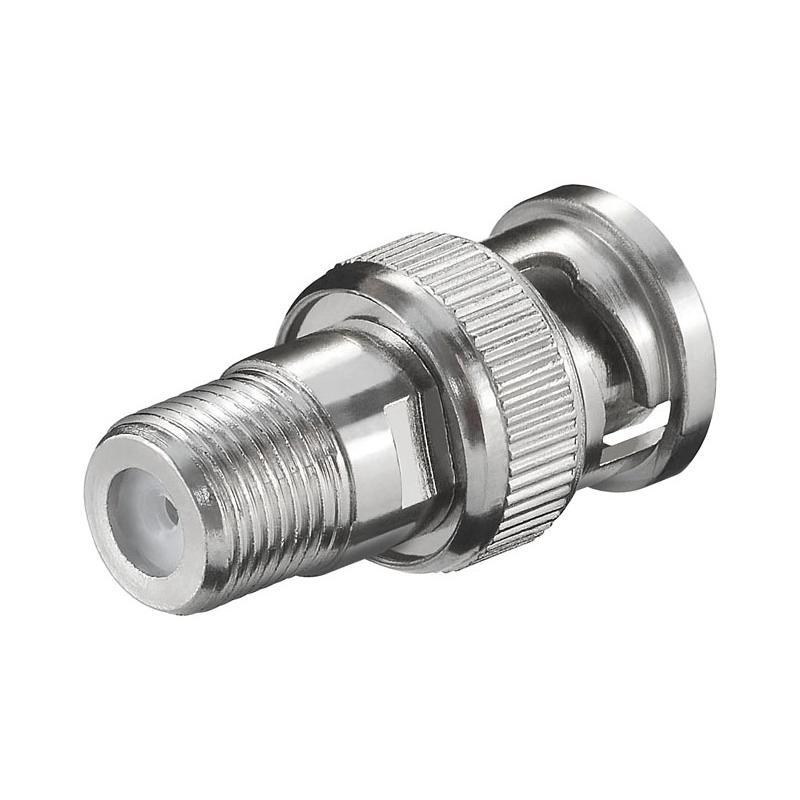 Adaptador BNC macho a F hembra