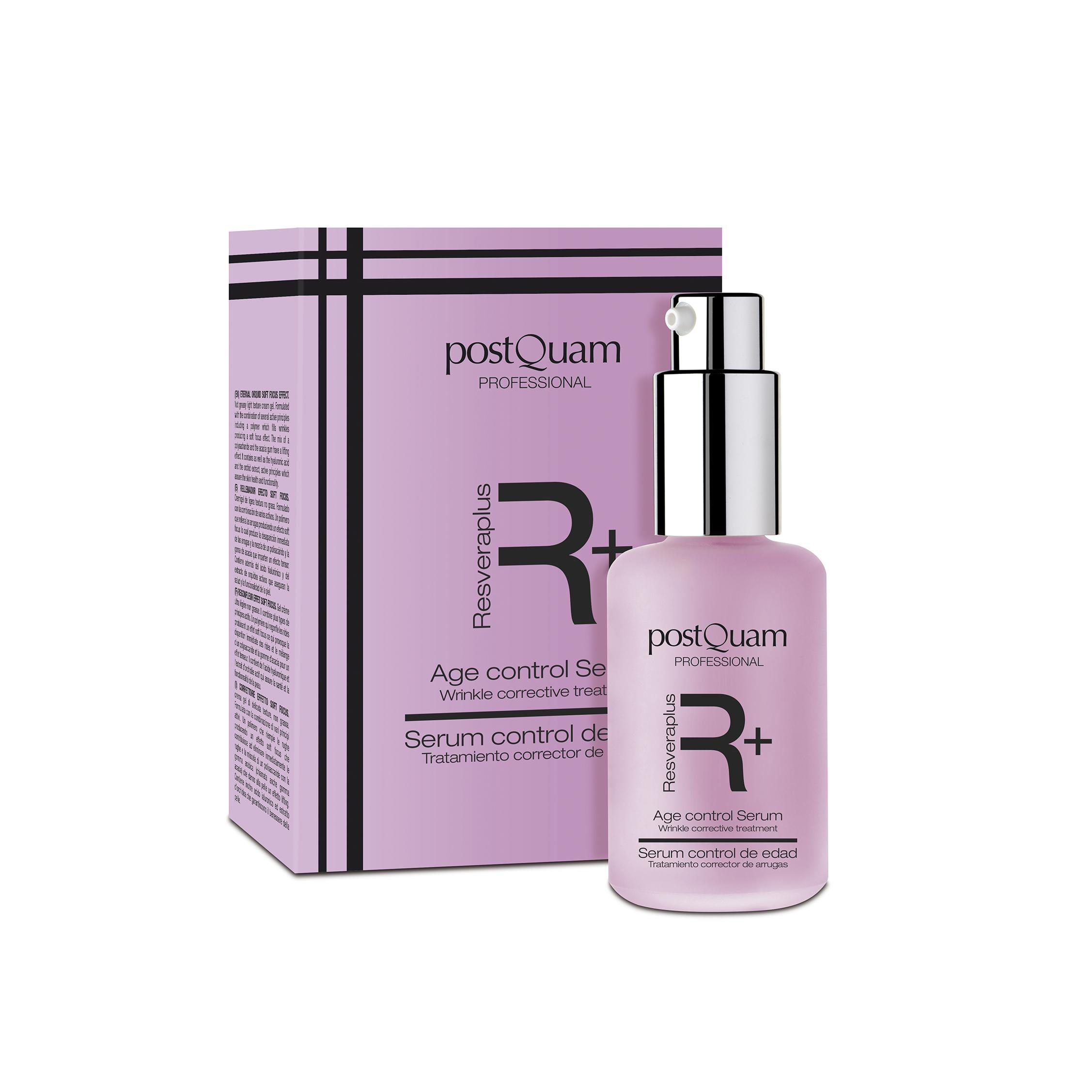PostQuam - Serum Facial Multiacción Resveraplus - Sérum Antiedad Redensificante Hidratante y Antioxidante a Base de Extracto de Uva Roja, Ácido Hialurónico, Extracto de Soja y Germen de Trigo Rico en Vitaminas A, E, D y F - 30 ml