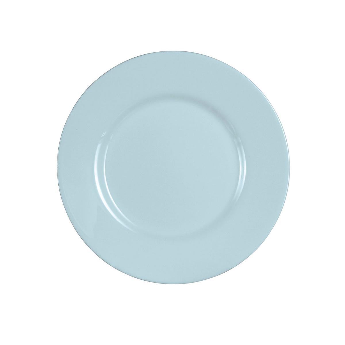 LUMINARC PLUMI PARADISE AZU Plato Postre Opal 19CM Azul Brillo Fabricado en Francia Apilable
