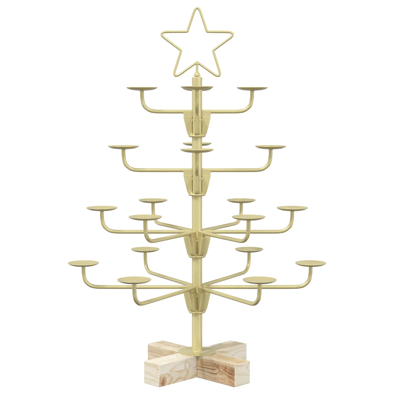 vidaXL Árbol de Navidad de metal con soporte KUOPIO 60 cm Acero