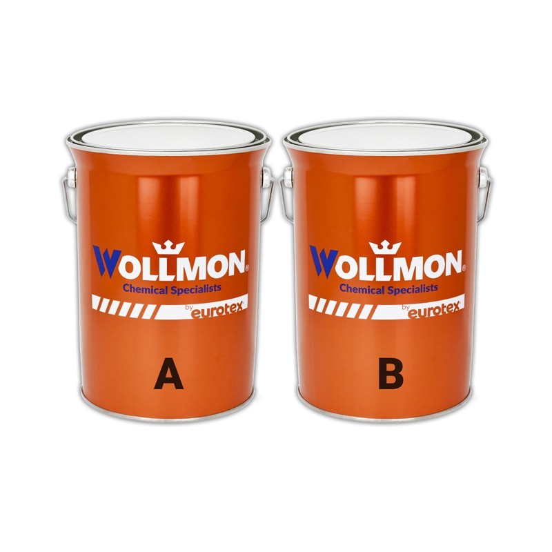 Poliurea Bicomponente en Frío Wollthane CP 27 kg - Impermeabilizante de Alta Resistencia Gris - Marca Eurotex para Cubiertas, Terrazas y Piscinas