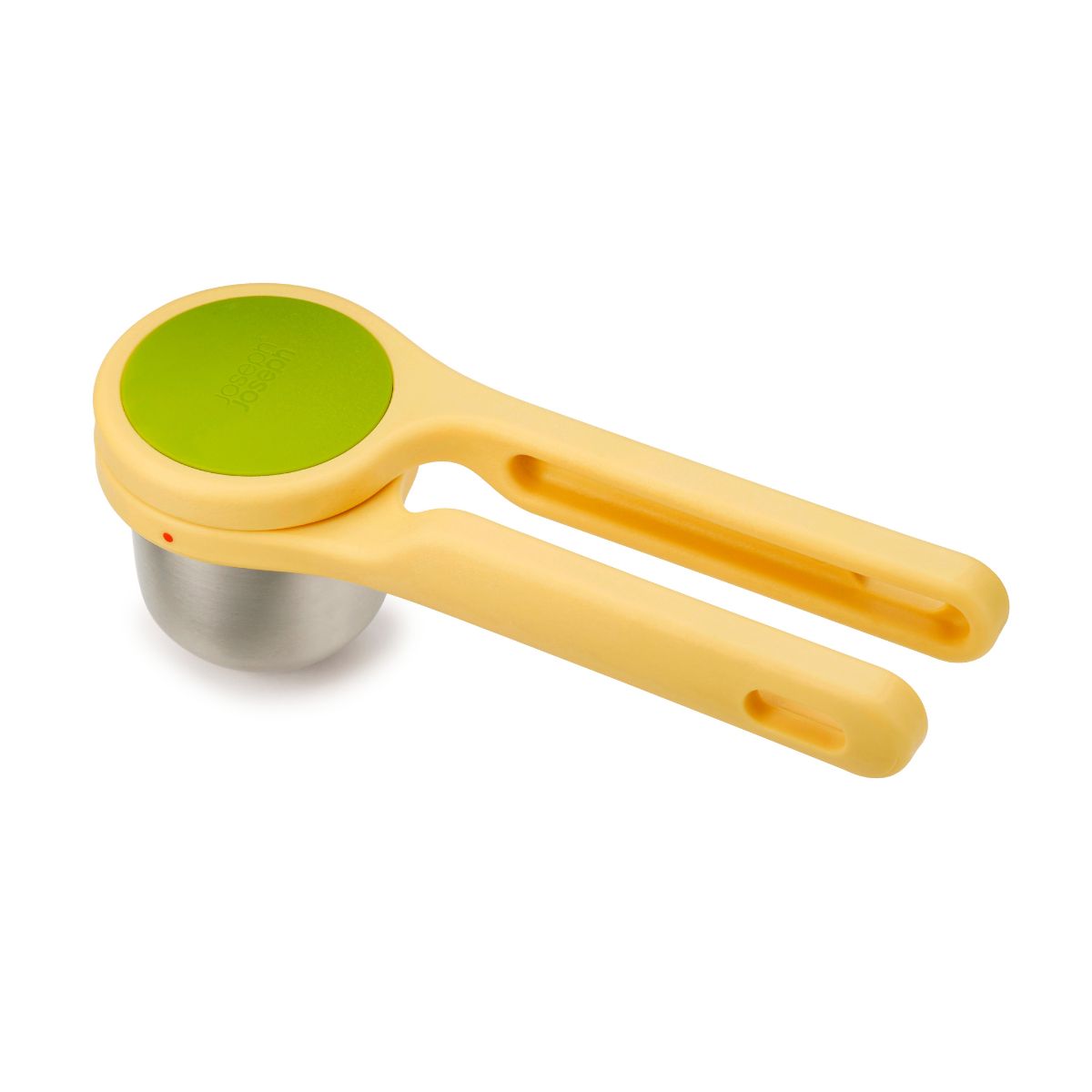 Exprimidor de Dos Piezas en Acero Inoxidable y Nailon - Ideal para Limas y Limones, Fácil de Usar y Lavar