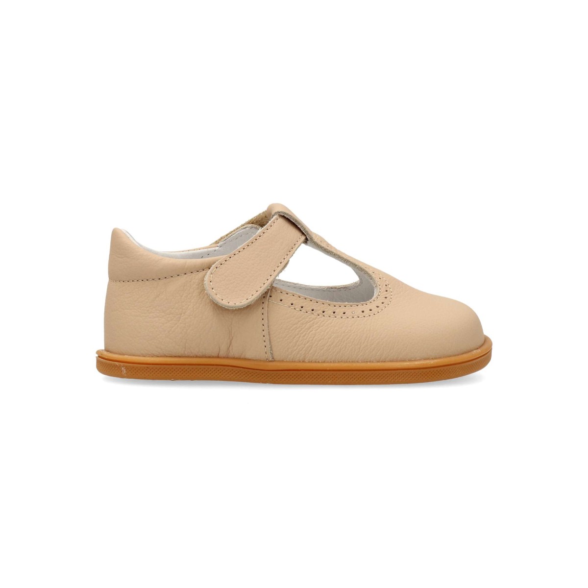 Blanditos - Zapato pepito para niño de piel con concepto barefoot: sin refuerzos, plantilla extraíble, suela plana cero drop y máxima flexibilidad