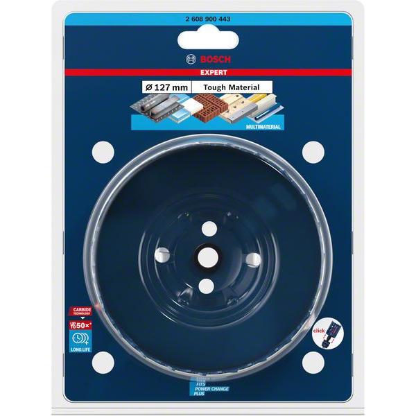 Sierra de corona Expert Tough Material de 127 x 60 mm | BOSCH 2608900443