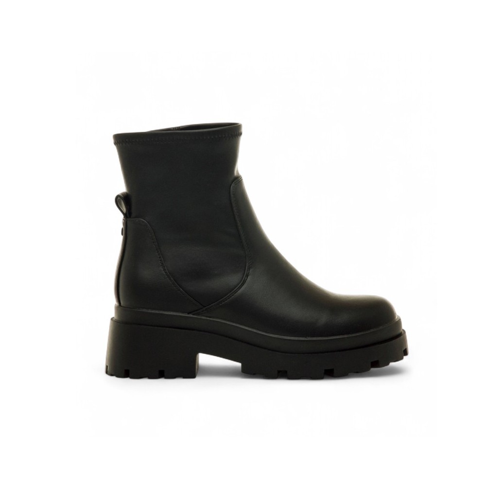 Botines Planos Mustang 54579 Mujer Negro
