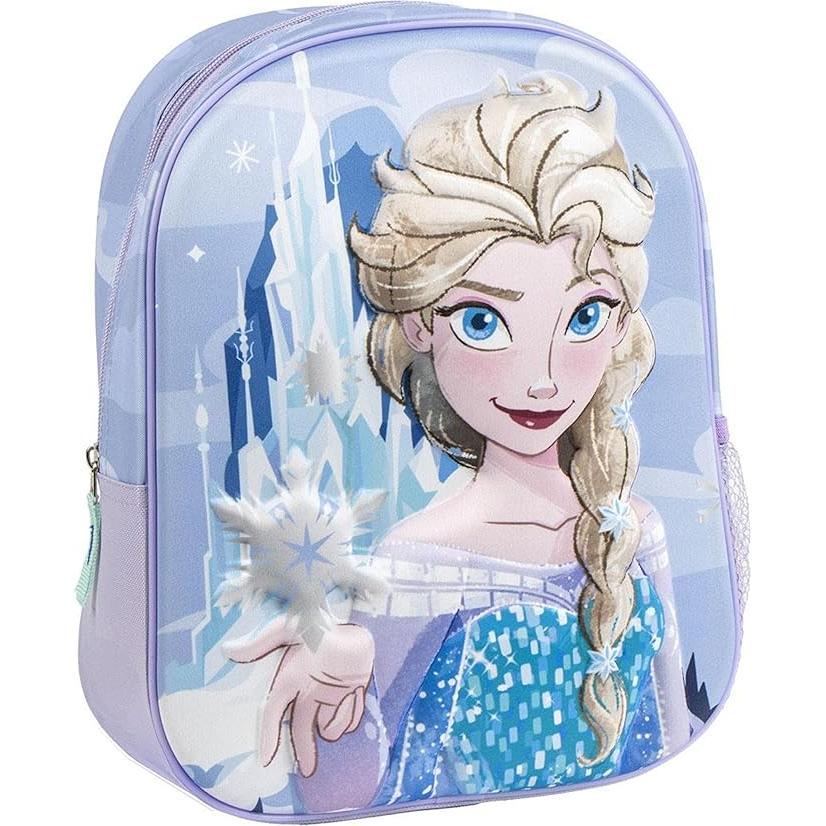 Mochila 3D Frozen Disney 31x25x10cm.