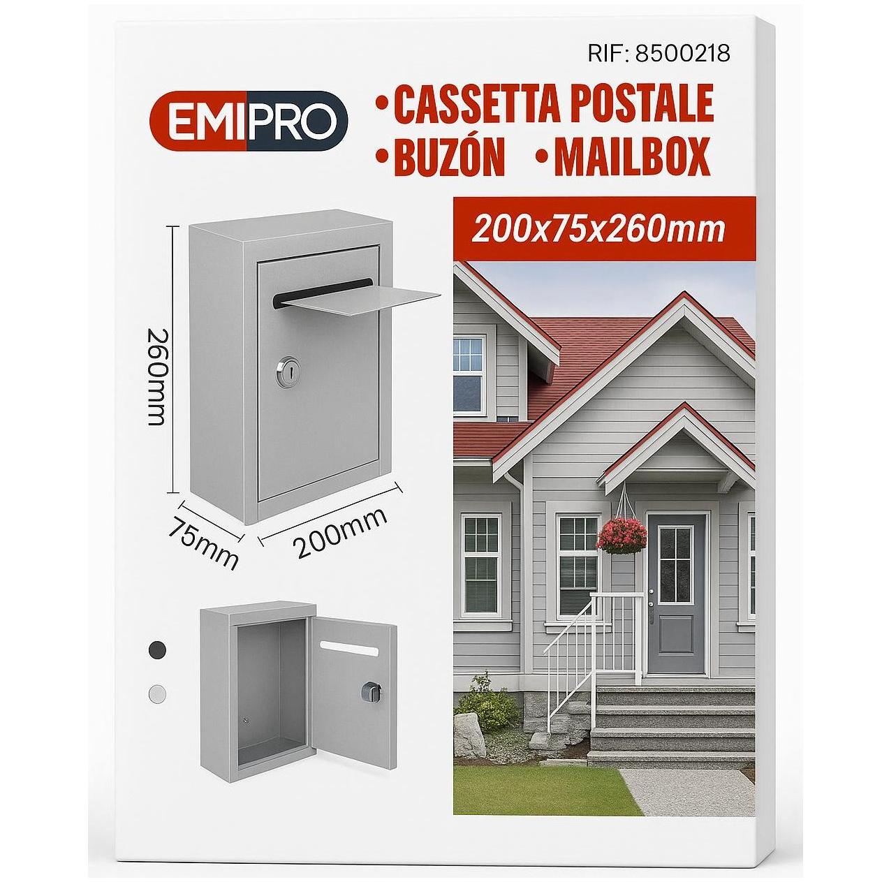 Buzones para Montaje en Pared Exterior con Llave de Seguridad,  fácil de Instalar