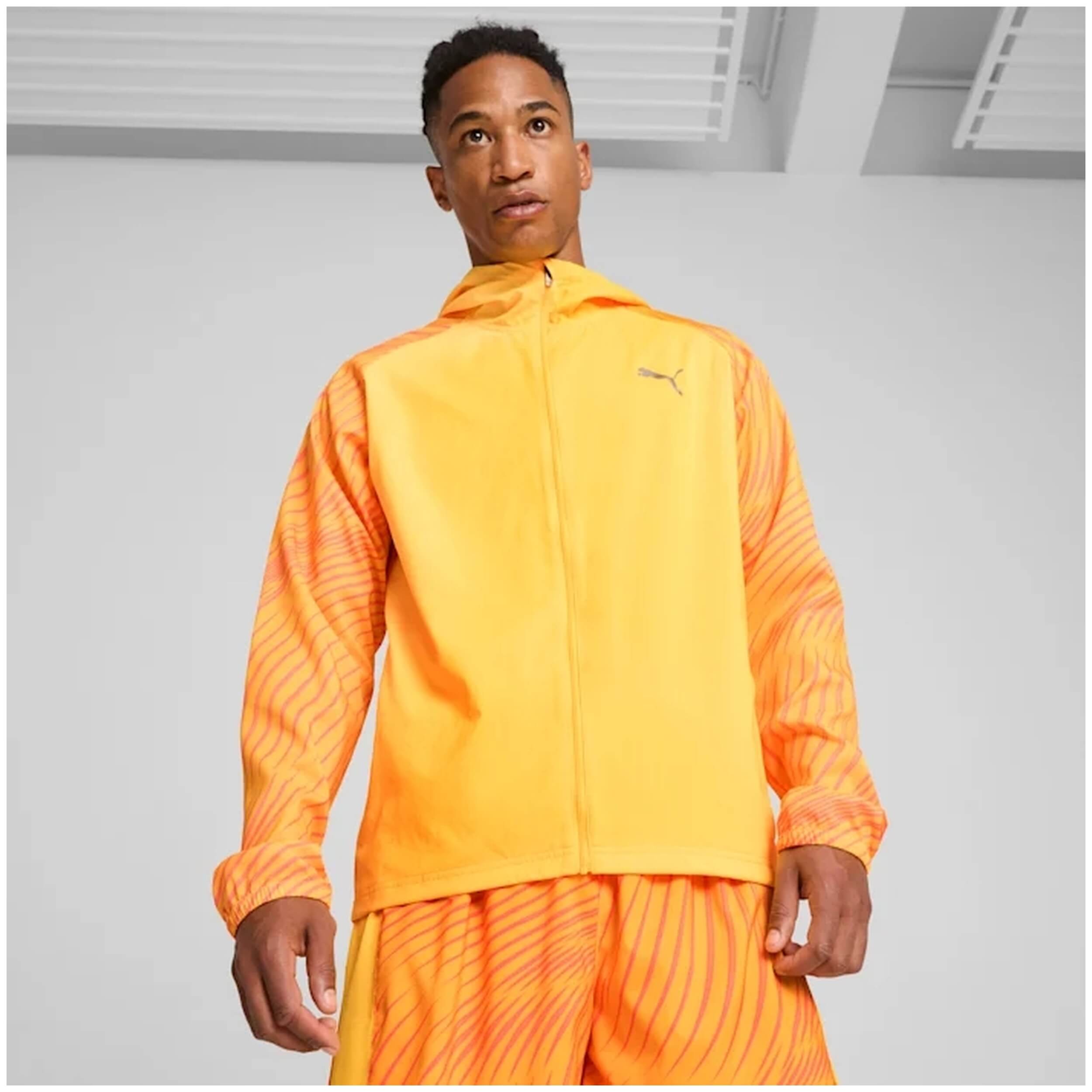 Chaquetas marca Puma modelo 524221-38 para hombre en color naranja