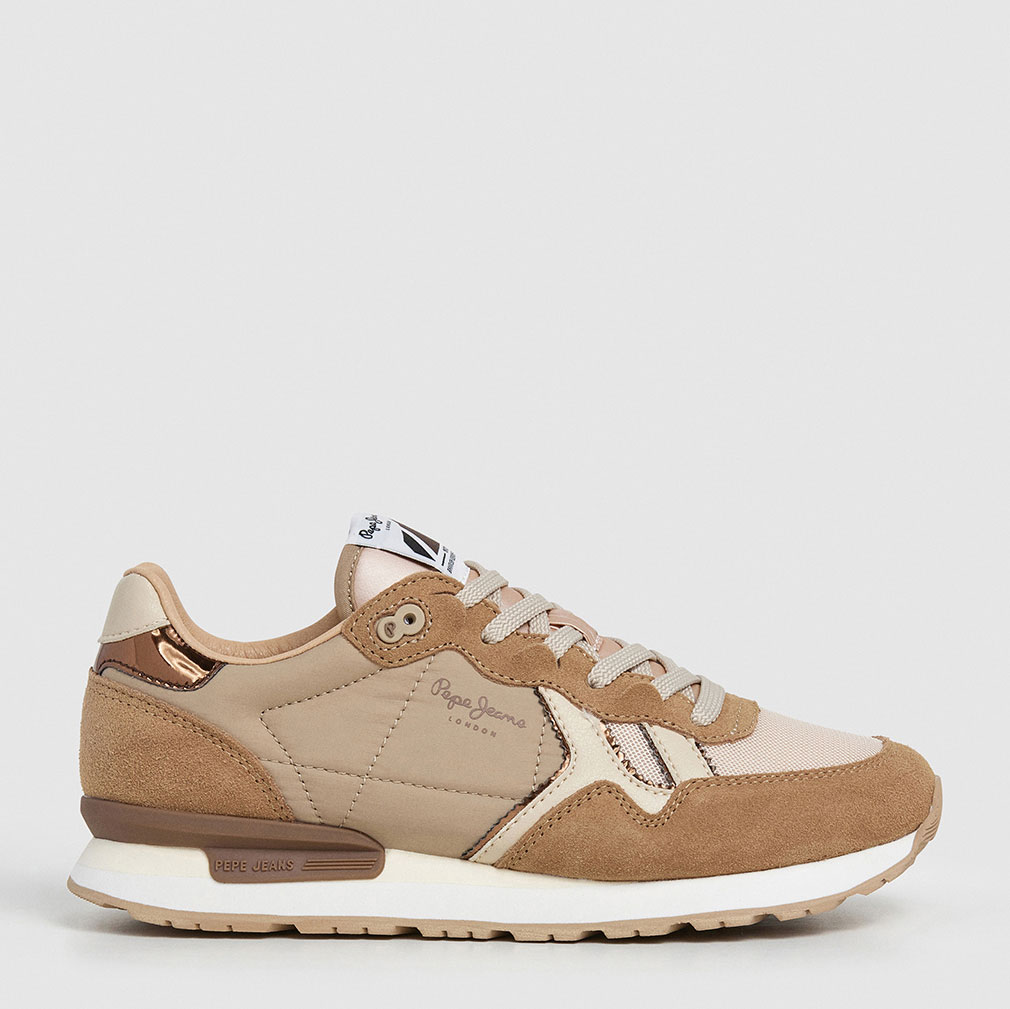 Pepe Jeans Zapatillas Brit Mirror Beige PLS400004-IGE , para Mujer