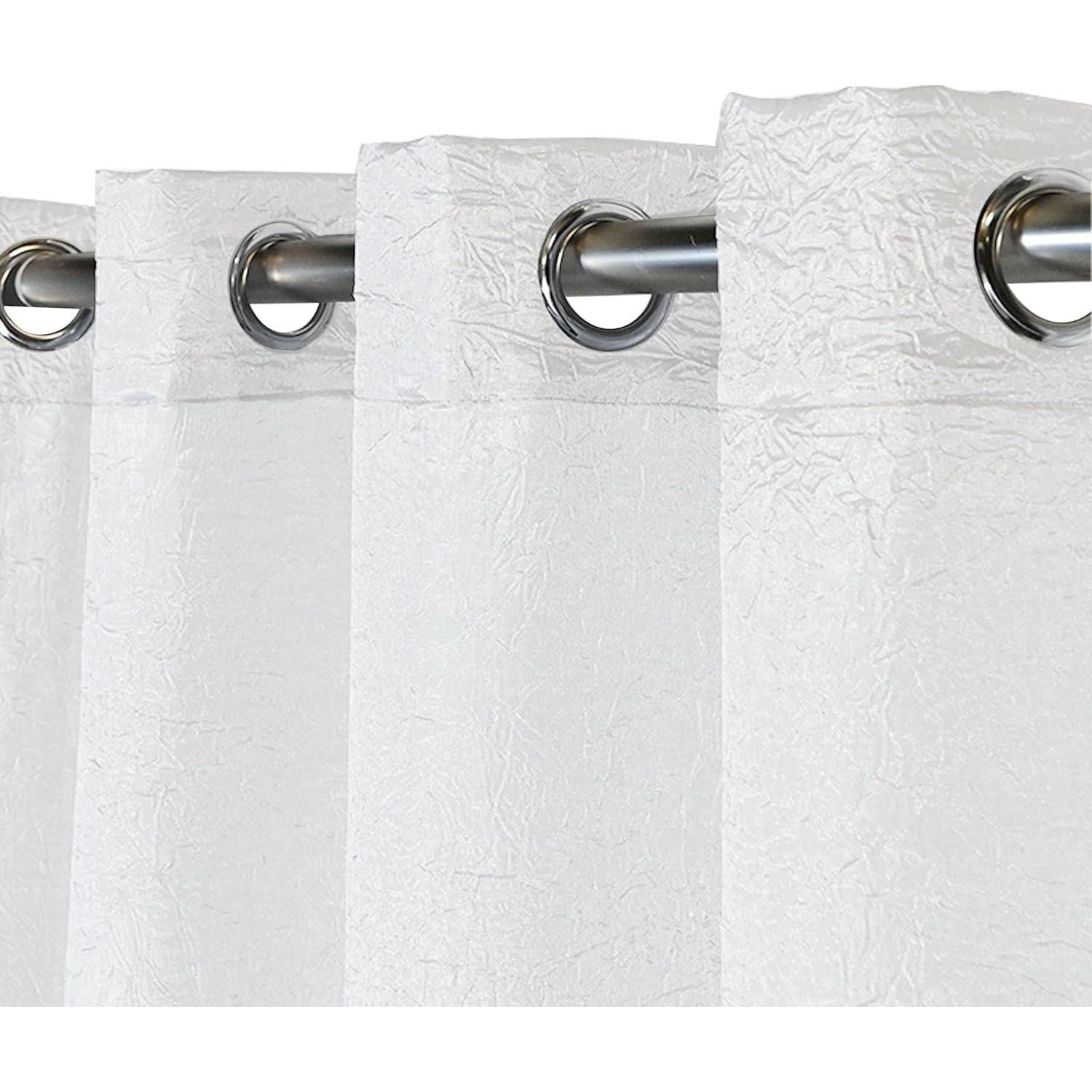 Cortinas Modernas Translucidas 140x260 cm – Con Ojales Plateados, Estilo Elegante para Hogar