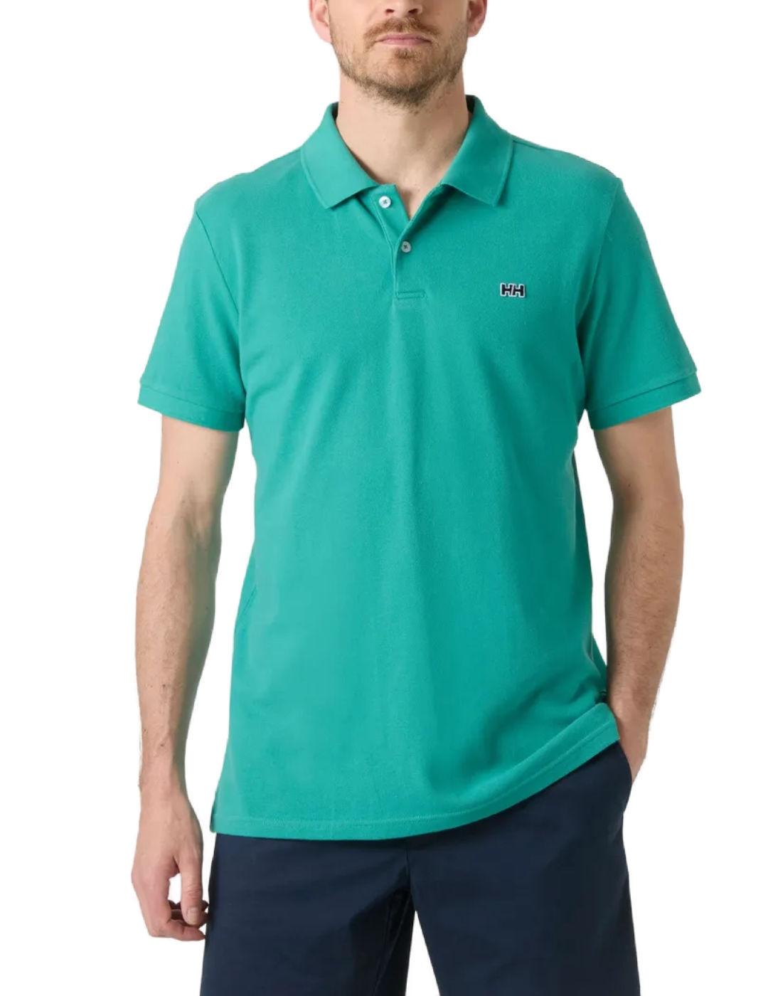 Polo Helly Hansen Hudson turquesa manga corta para hombre