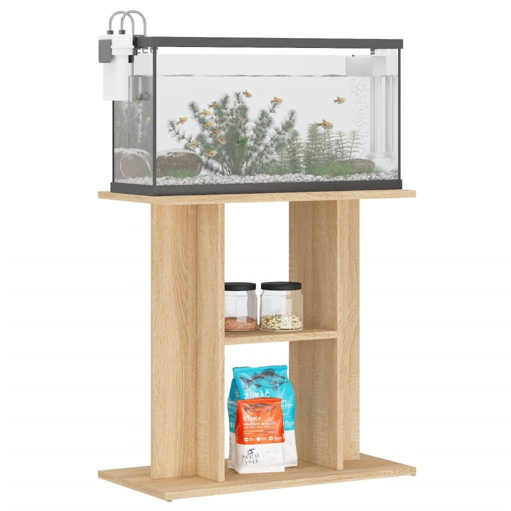 vidaXL Soporte para acuario madera de ingeniería 60x30x60 cm Color Blanco brillante,  Blanco,  Negro y mas