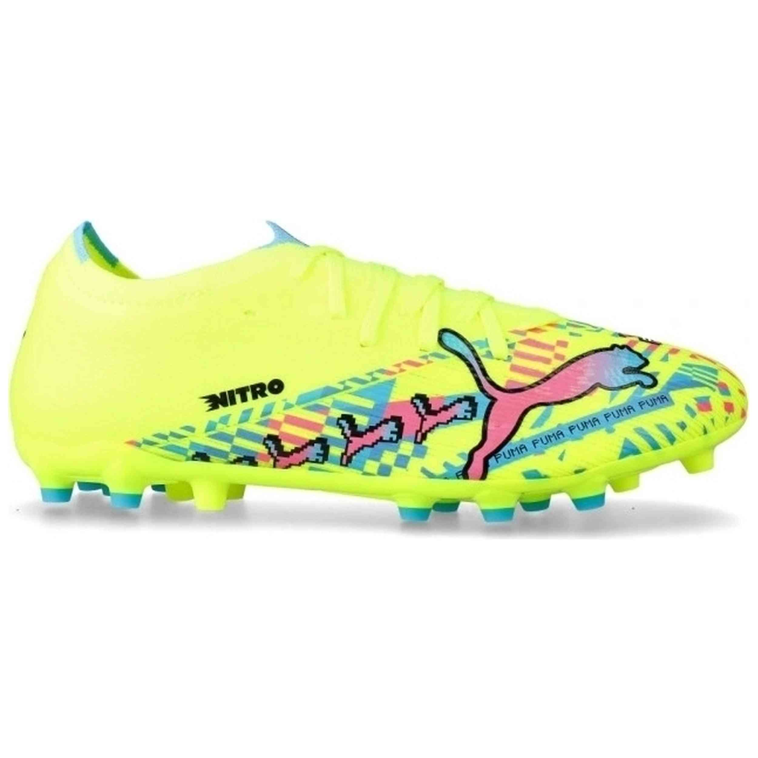 Calzado Puma modelo Ultra Nitro 7 Match en color Amarillo