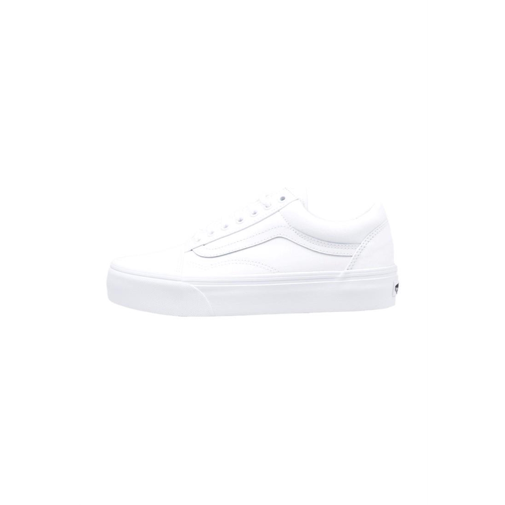 Vans Old Skool PLATFORM Deportivas Plataforma Mujer Blanco