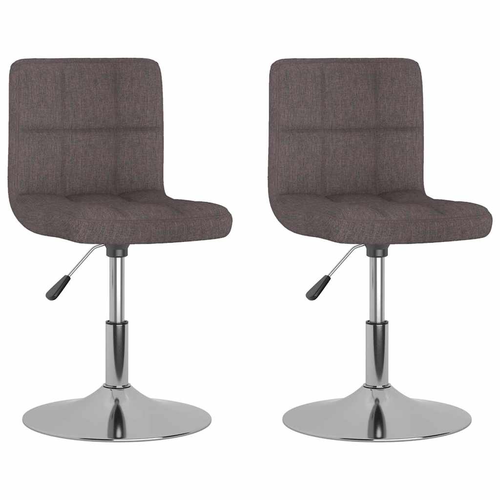 vidaXL Sillas de comedor giratorias 2 unidades tela 40 x 43 x 85.5 cm Multicolor