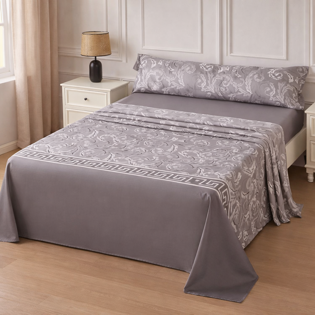 Juego de Sábanas 3 Piezas con Diseño Estampado Incluye Sábana Encimera, Bajera Ajustable y Funda de Almohada, 100% Poliéster, Para Camas 90/105/135/150/180 cm, ✅ Envíos a España en 48/72h