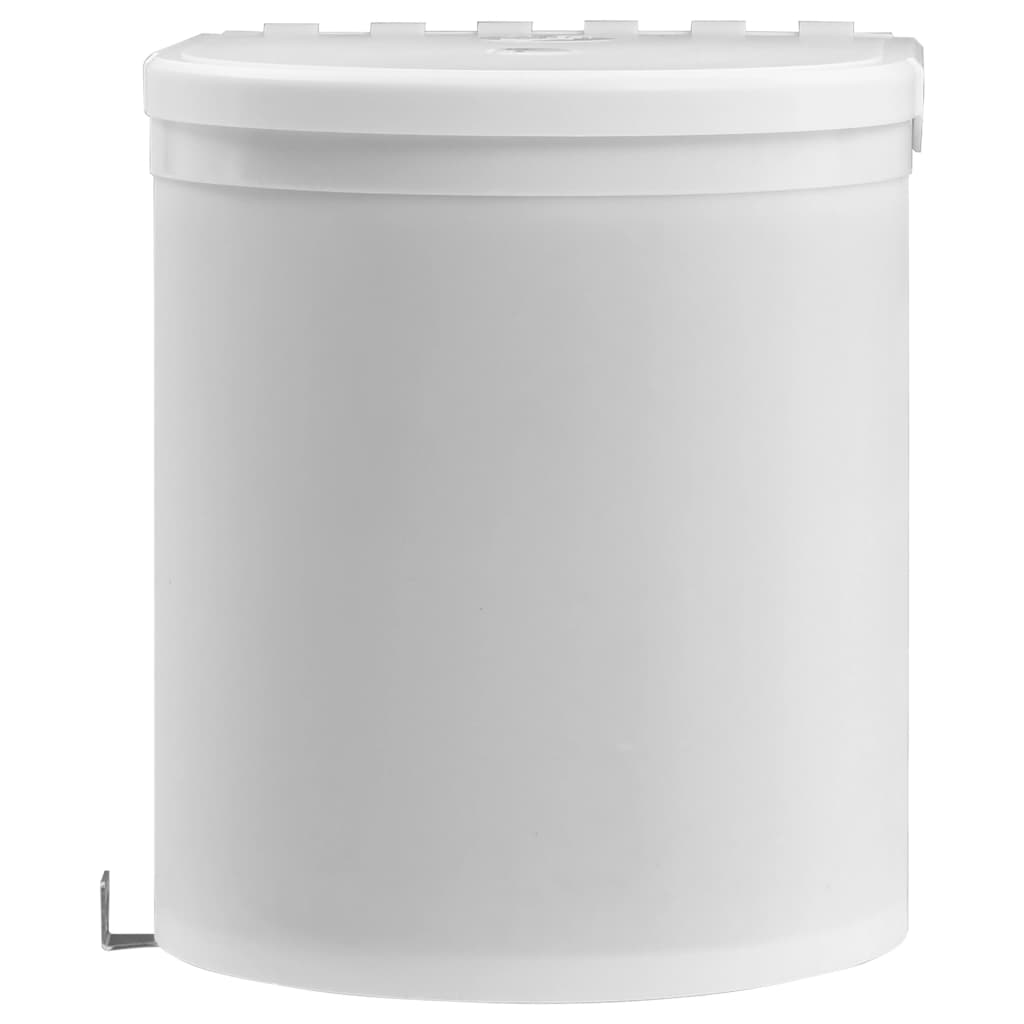 vidaXL Papelera de Cocina Empotrada Acero Inoxidable 8 L Cubo de Basura Color Negro y plateado, Blanco, y mas