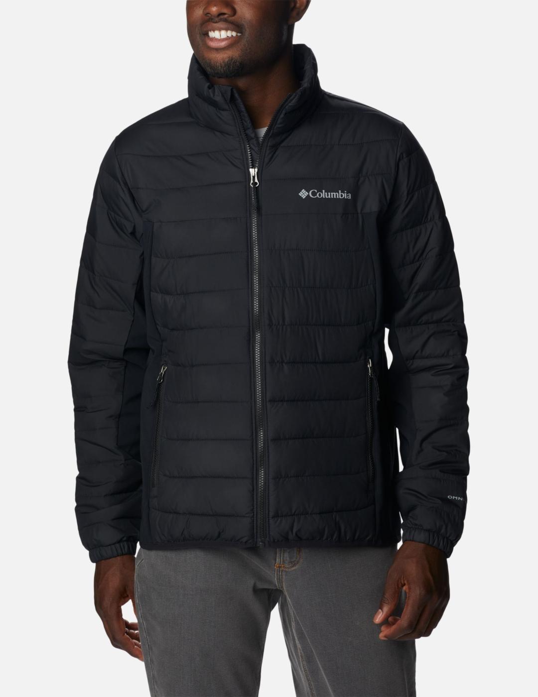 Chaqueta Columbia Powder Lite para Hombre - Protección Contra el Frío - Color Negro Elegante