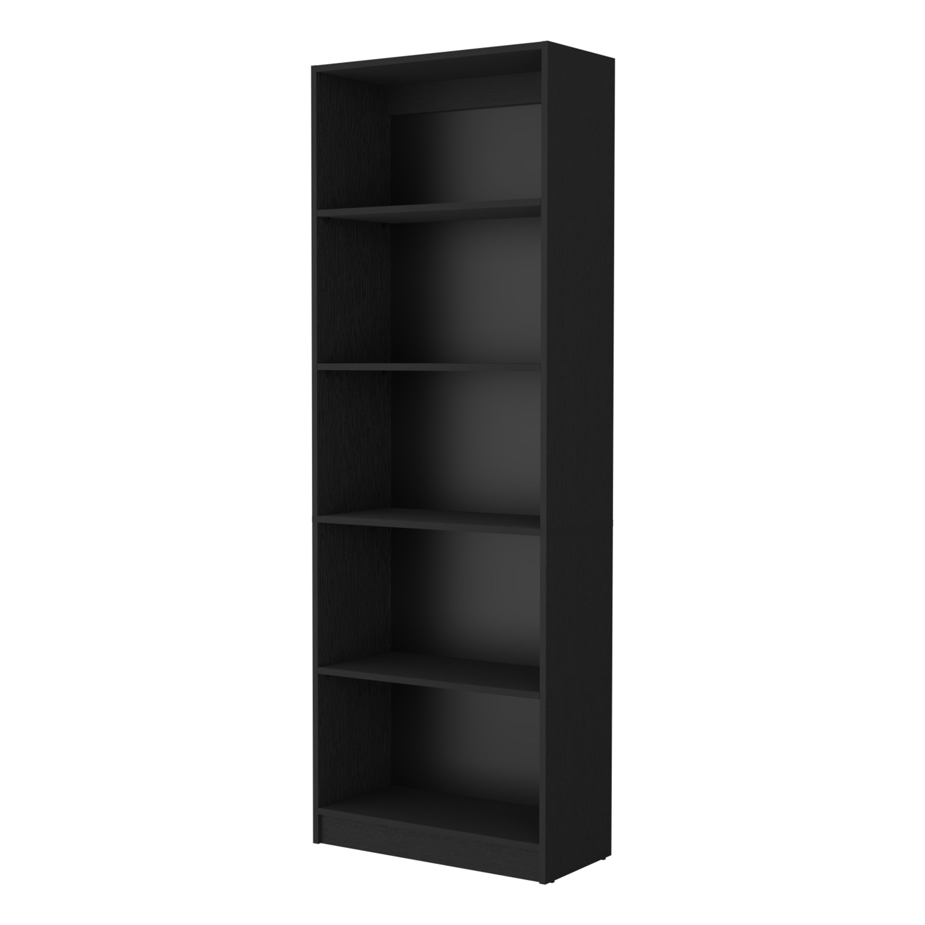 TUHOME CONCEPT Librería Home de 181 cm con 4 estantes, wengué