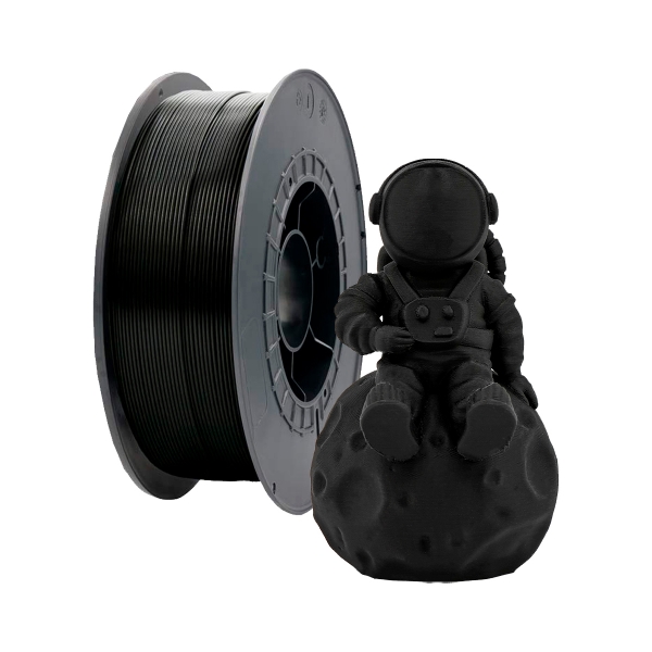 Filamento 3d petg - diametro 1.75mm - bobina 1kg - color negro | petg - diametro - bobina - color negro