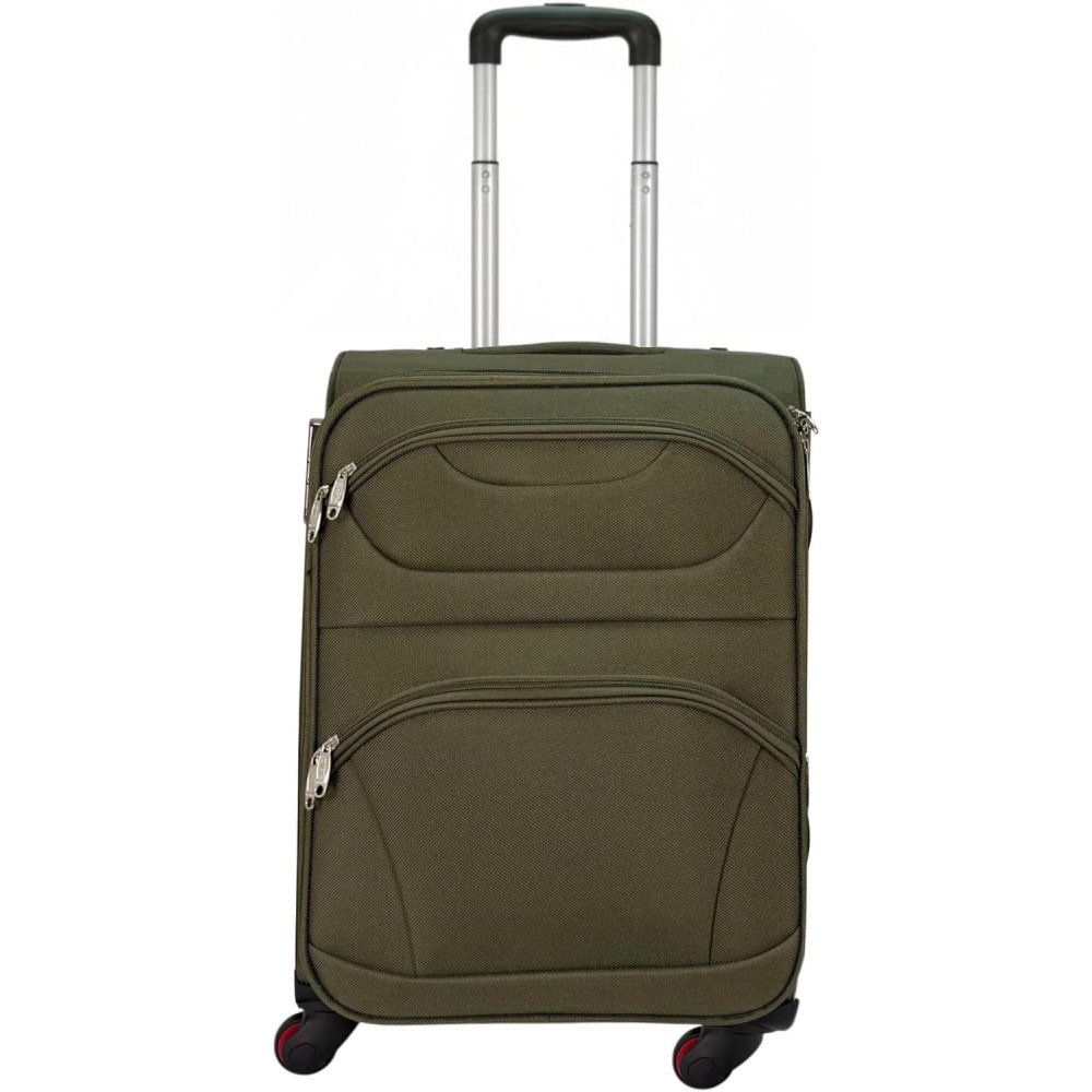 Maleta de Cabina Trolley de Tela Equipaje de Mano Viaje avión 4 Ruedas Giratorias Ligero Maletin de piloto COSHANO