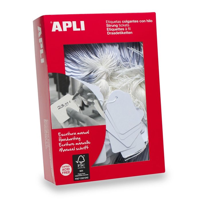 APLI ETIQUETA COLGANTE 388 15X24 MM APLI 1000 UNIDADES SIN COLECCION