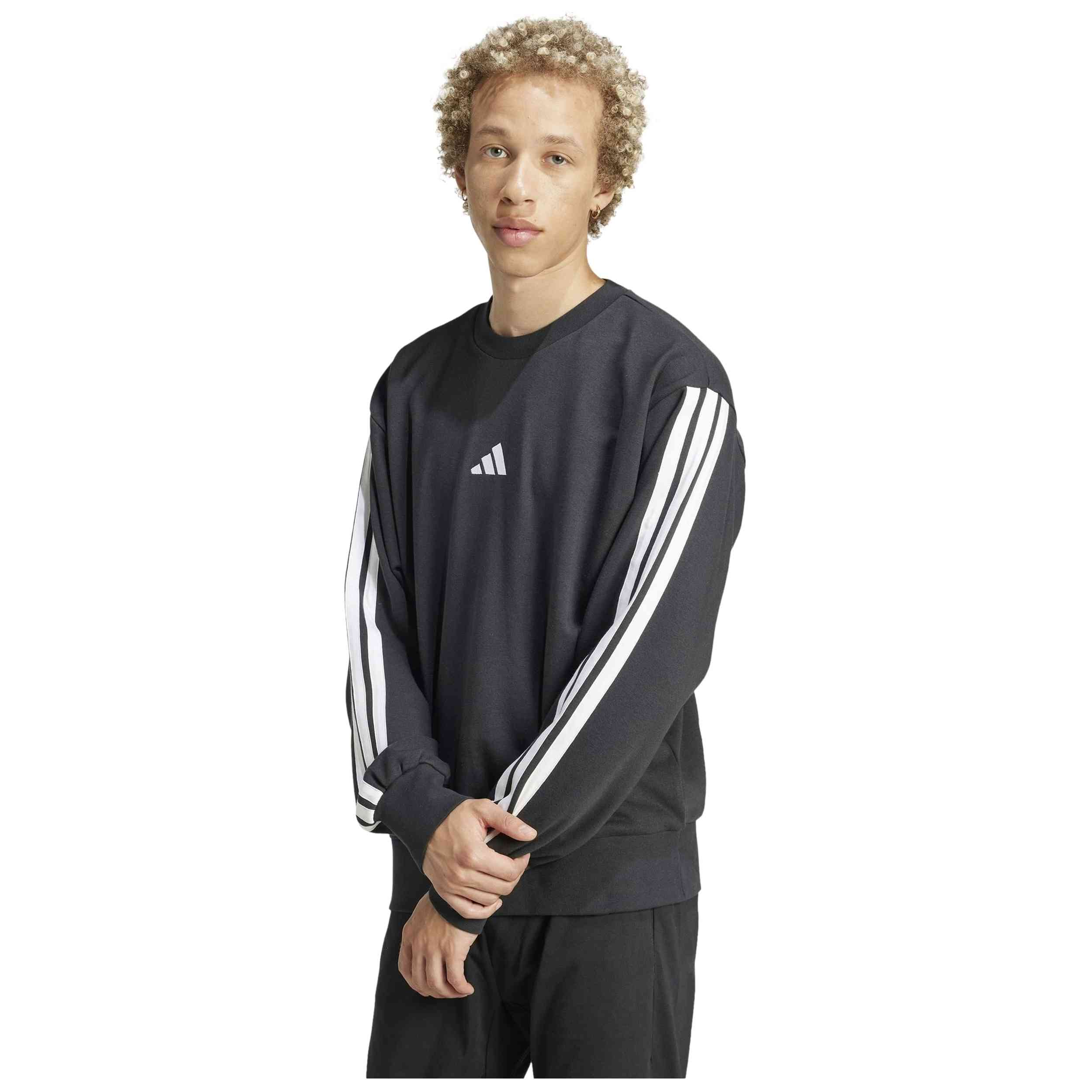 Sudadera Adidas modelo Essentials 3 Stripes para hombre y mujer en color Negro
