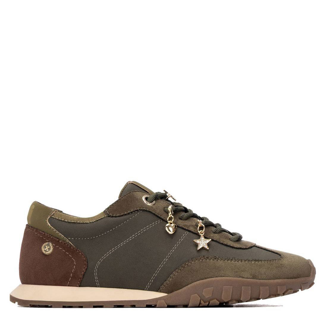 Xti Zapatilla cómoda y ligera 146146-KAKI , para Mujer