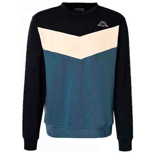 Sudadera Kappa Logo Idisson Man Blue Ocean-white 371i6xw A00 Talla Adulto - S