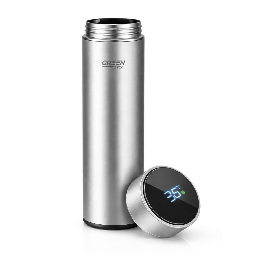 Kynley Botella Térmica 500ml de Acero Inoxidable sin BPA, Termo de Doble Pared al Vacío, Botella Aislante para Bebidas Frías y Calientes, Ideal para, Oficina y Deporte, ✅ Entrega en España en 48/72 horas