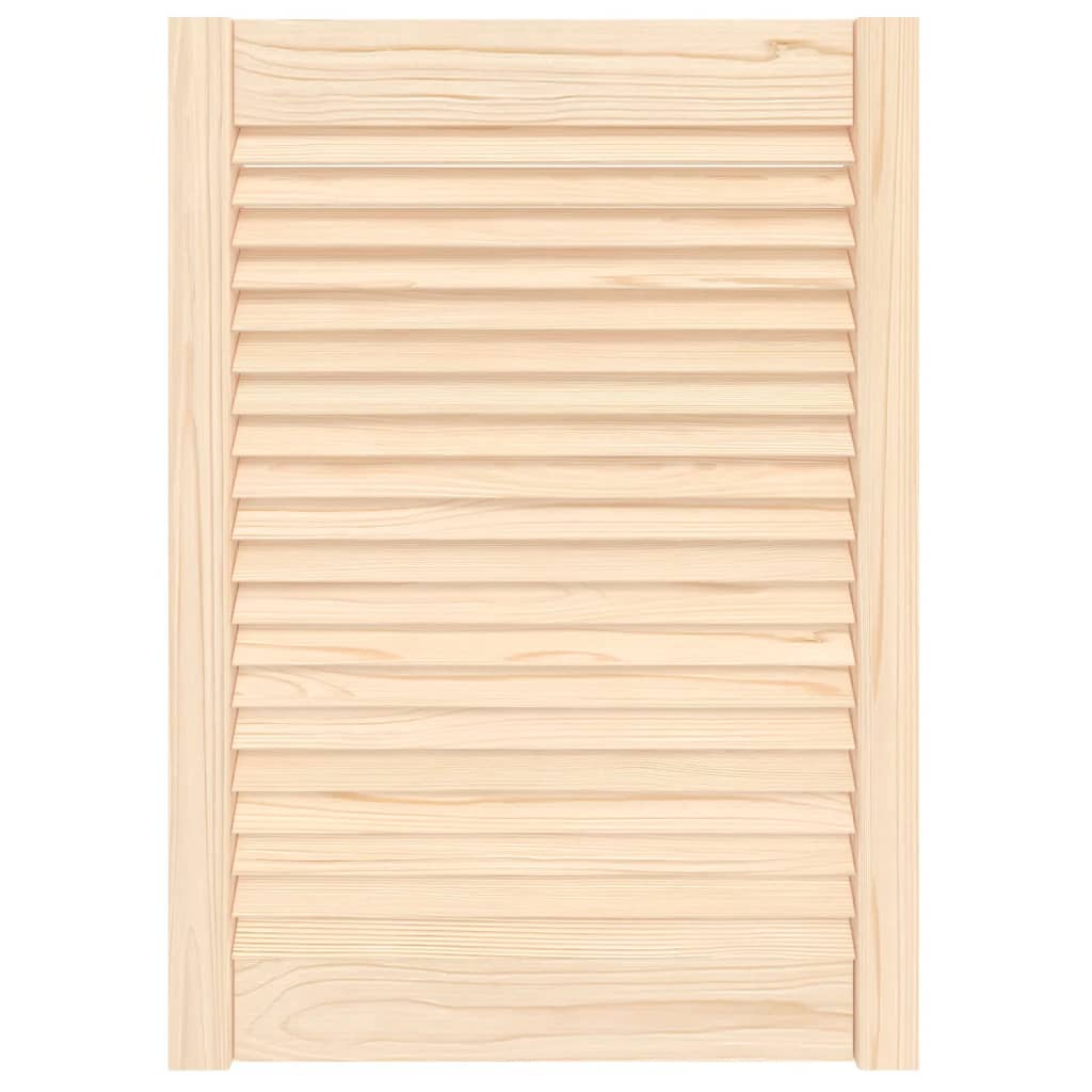 vidaXL Madera Maciza de Pino Puerta Tipo Persiana 69x49,4cm Celosía Rejilla Color Natural,  Blanco, y mas