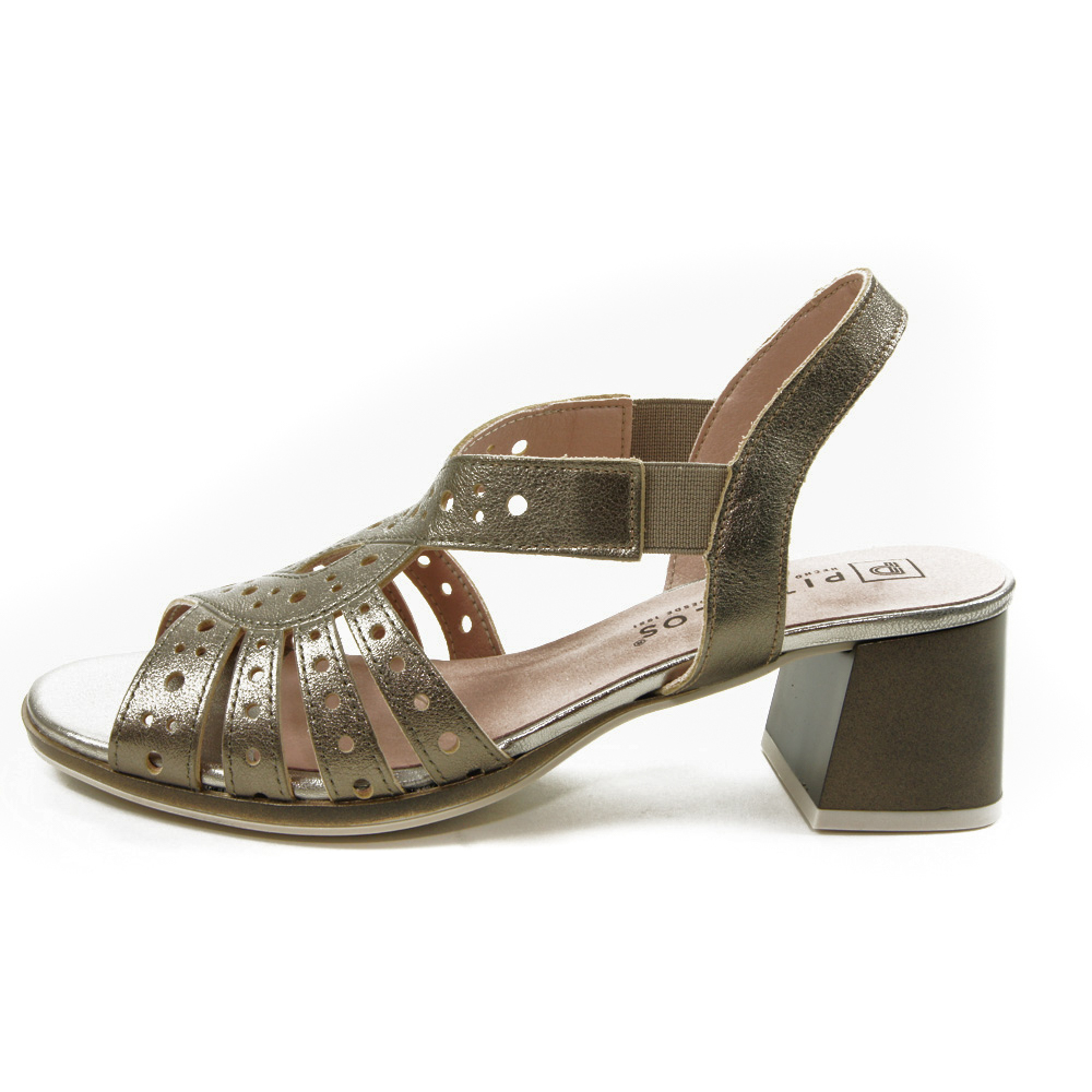PITILLOS mod. 10530 sandalia para mujer en piel natural, sin cordones