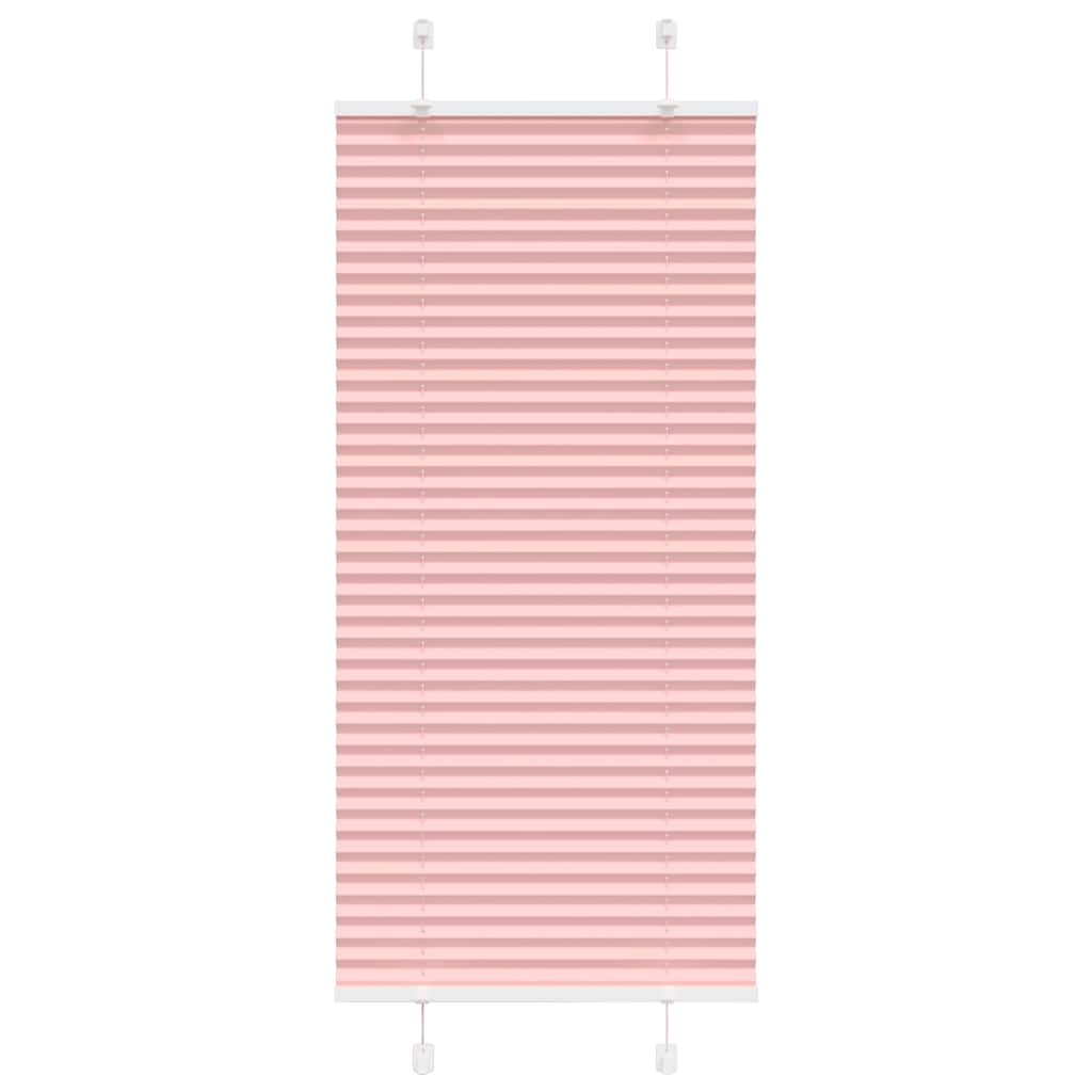 vidaXL Estor Plisado rosa 55x150 cm Tela Ancho 54,4 cm Poliéster