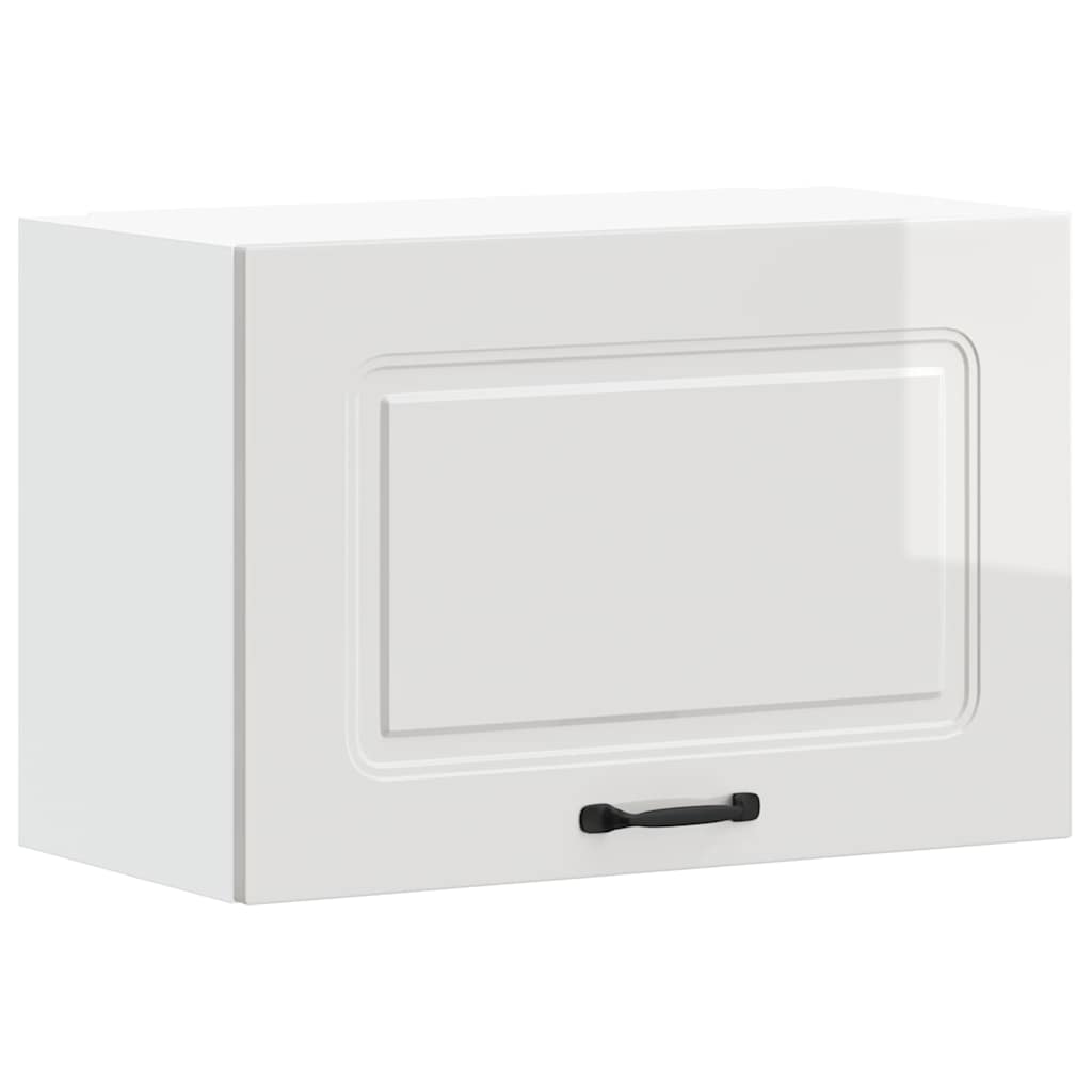 vidaXL Armario de pared para cocina Kalmar madera de ingeniería negra en color Negro/Gris hormigón/Gris sonoma y más | almacenamiento funcional diseño moderno para baño dormitorio sala