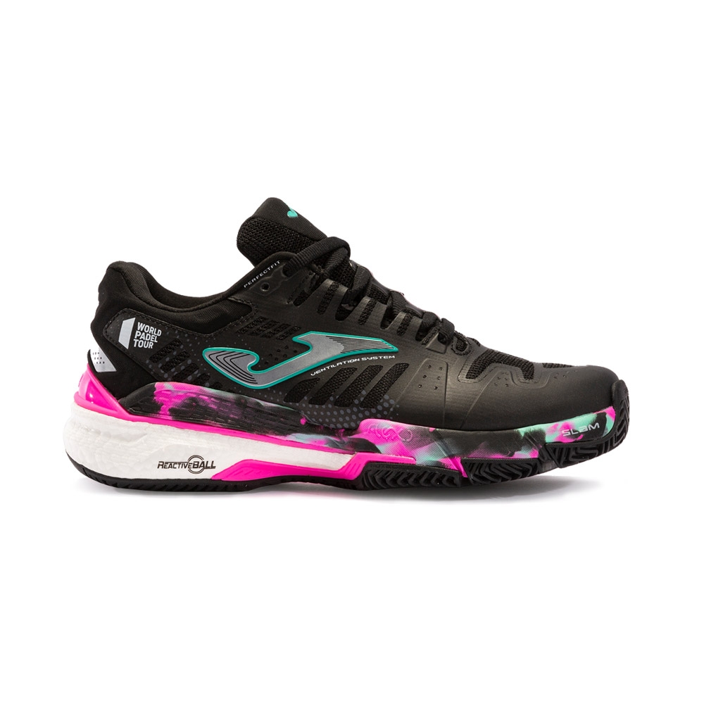 Joma Slam 22 Clay Negro Fucsia Mujer Tslalw2201p