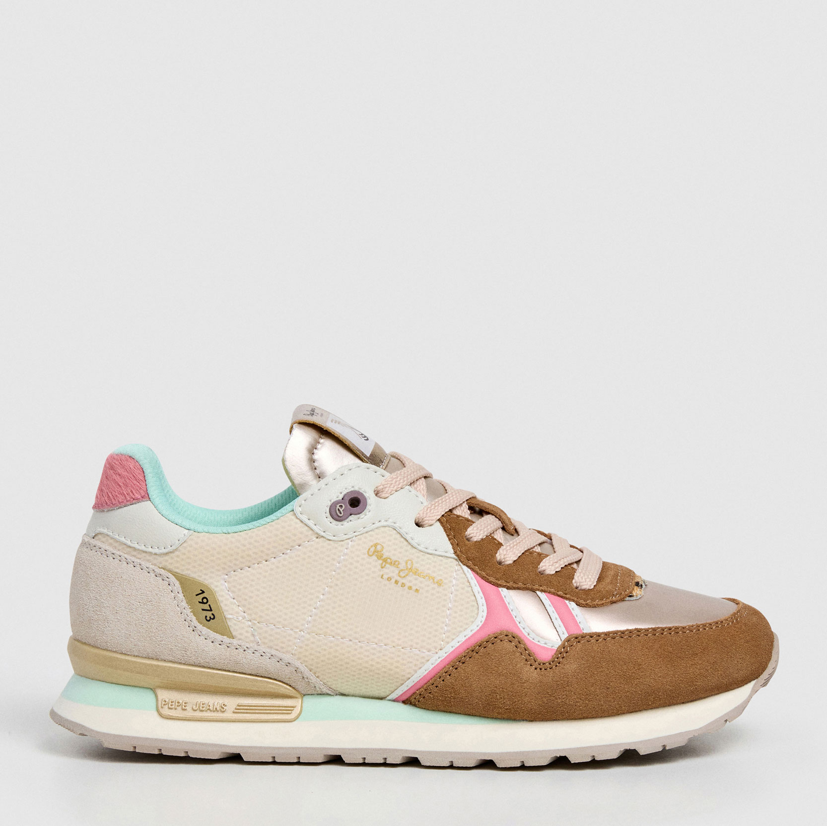 Pepe Jeans Zapatillas retro Brit Glen PLS400023-857 , para Mujer