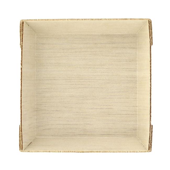 MONOUSO | Mini Plato de Madera Cuadrado 6x6x1,5cm (20 Uds)