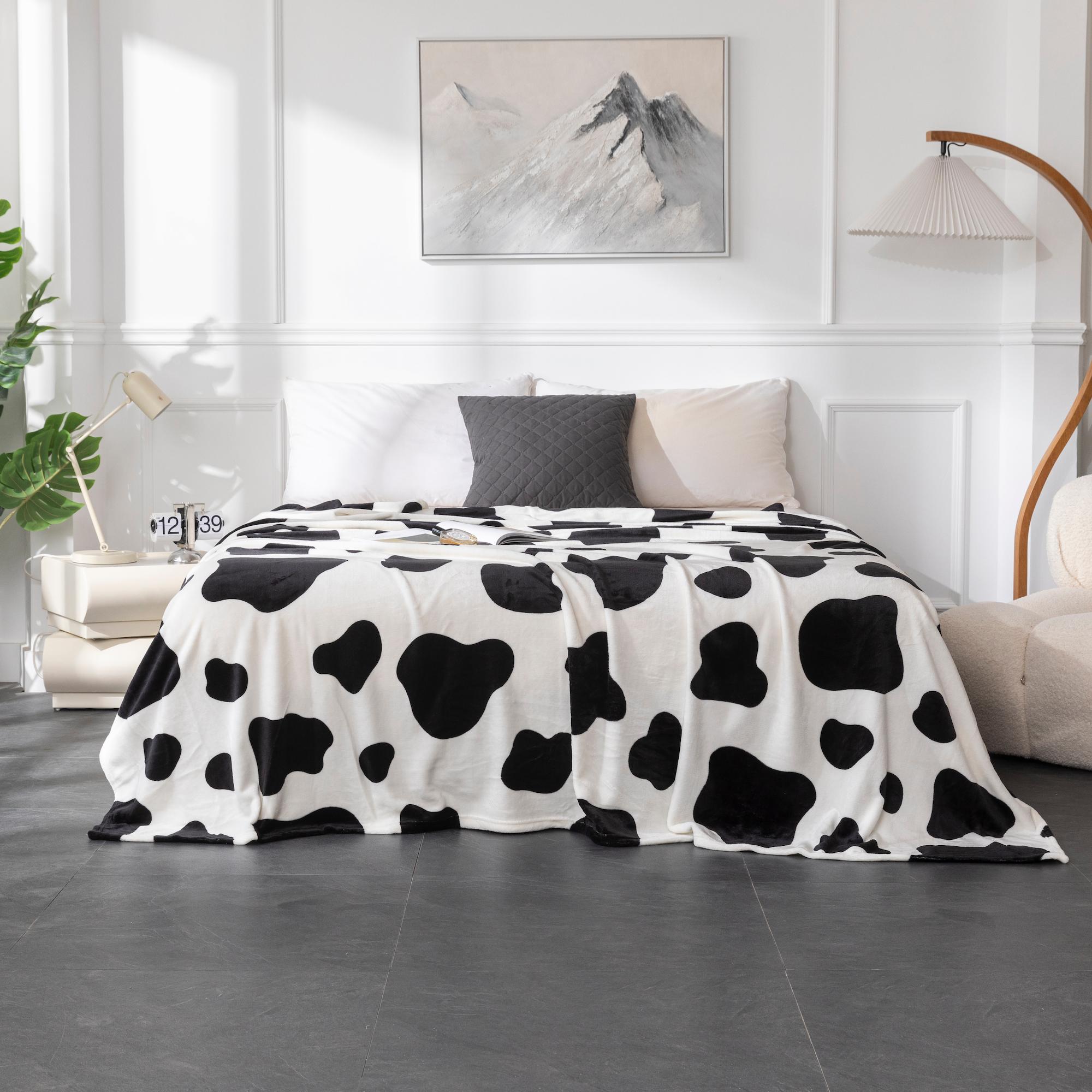 Manta de Microfibra y Franela Estampada Meishida - Suave y Cálida para Cama, Sofá o Decoración del Hogar, Ideal para Regalo, Lavable a Máquina, Disponible en Varios Colores y Tamaños