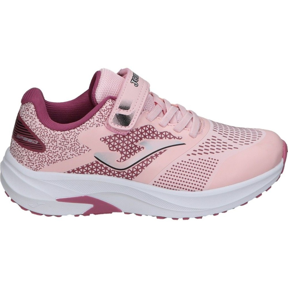 JOMA | Zapatillas Running Joma Speed para Niña – Deportiva en Color Rosa – Sneaker con Cordones y Velcro – Cómoda y Ligera – Para Correr – Máximo Ajuste – Modelo JSPEEW2413V