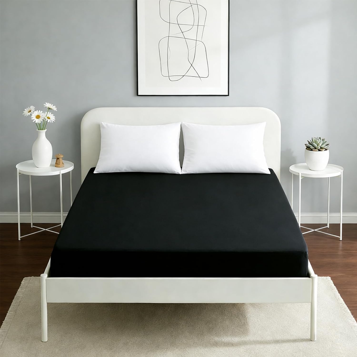 OsoNube STORE - Sabanas Bajeras Ajustable Cama 90,105,135,150,160,180- Sábana Bajera para colchón de hasta 30cm de Alto, Bolsillo Profundo - Microfibra de Poliéster,Tacto Suave y Cómodo.