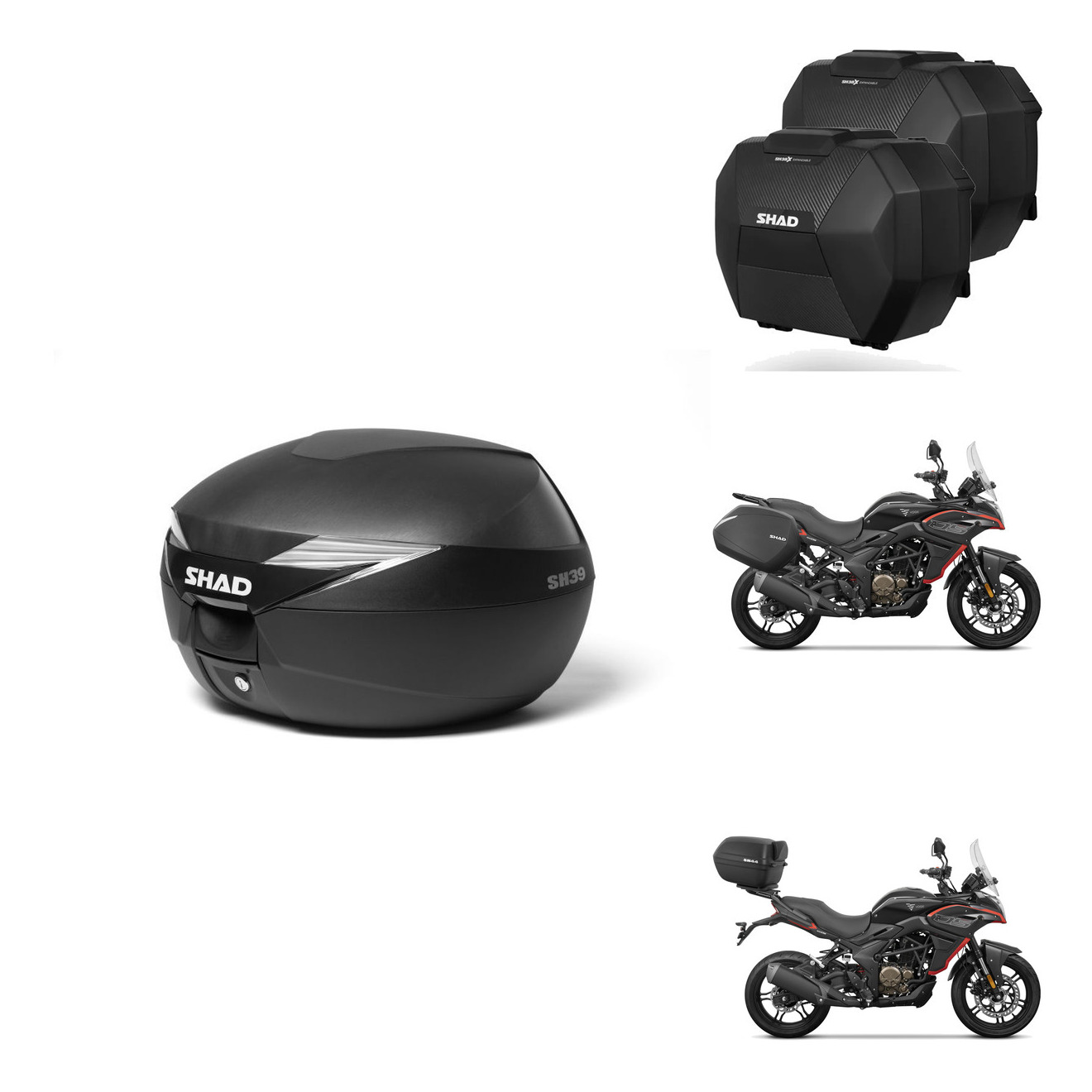 Maletas Sh38x Carbon + Herraje Baul + He KIT-576819
