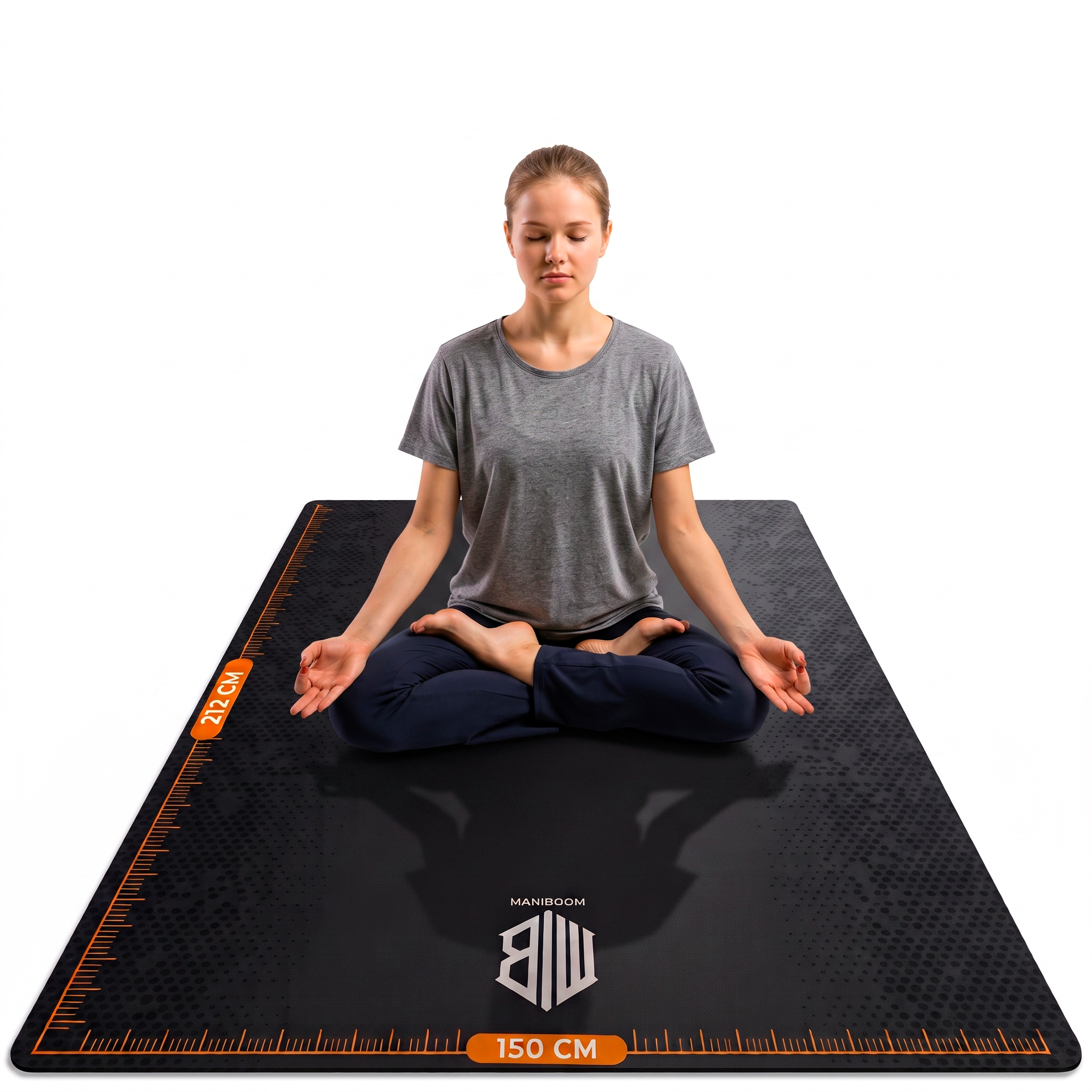 Esterilla de Yoga Grande 212x150 cm – Antideslizante con Correas de Velcro y Bolsa de Transporte – Colchoneta Fitness para Yoga y Deporte en Casa, Mujeres y Hombres