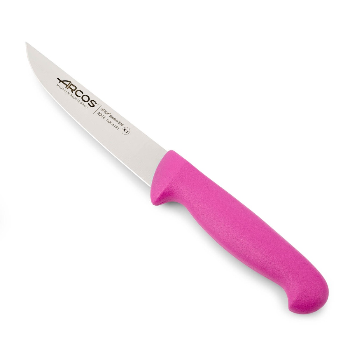 Arcos Cuchillo de Cocina Profesional - Hoja de Acero Inoxidable NITRUM 130 mm - Mayor Durabilidad y Corte Preciso - Mango Ergonómico Polipropileno - Serie 2900