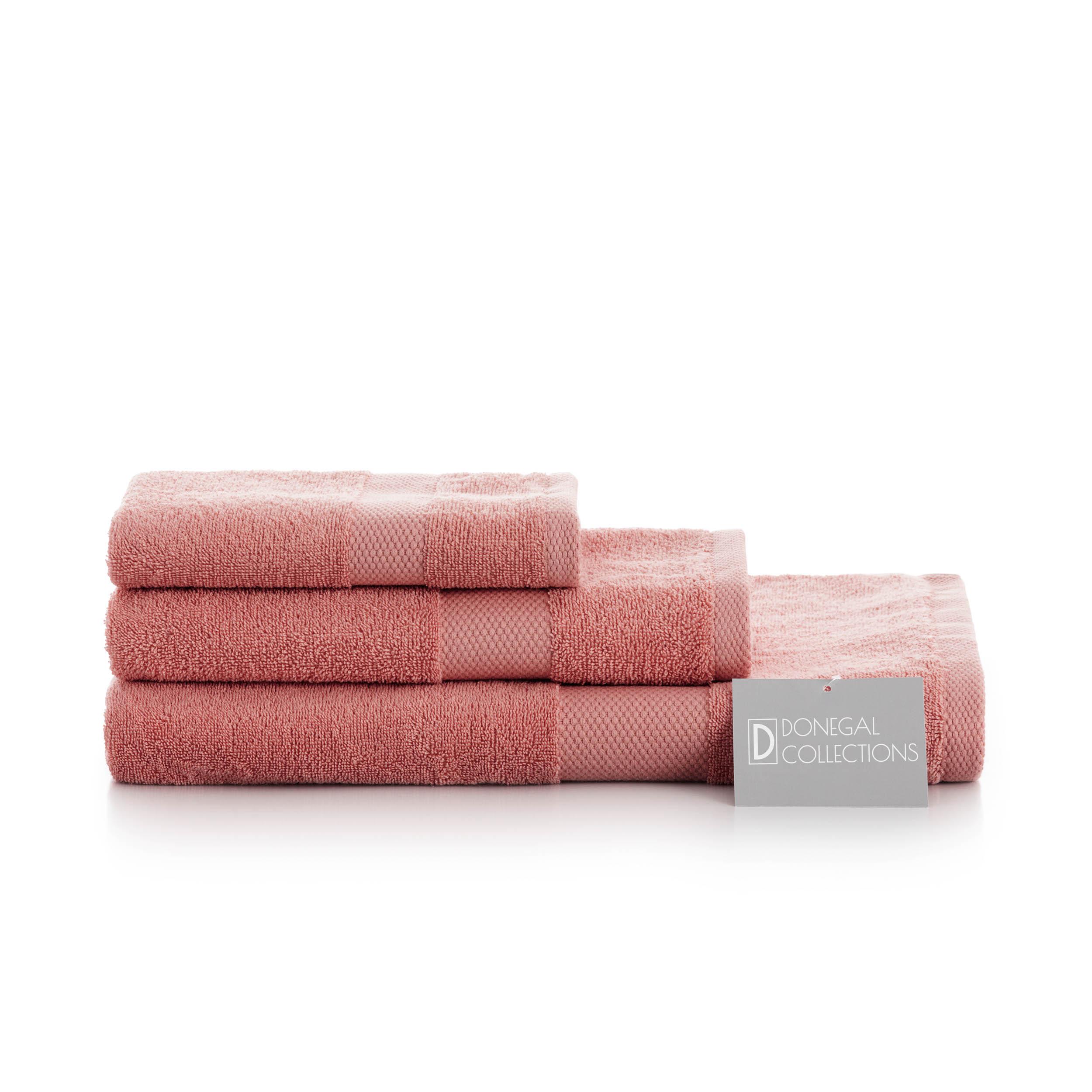 DONEGAL COLLECTIONS - Juego de Toallas 3 Piezas 500gr (Tocador+Lavabo+Sábana) - Disponible en 12 Colores - 100% Algodón - Máxima Absorción