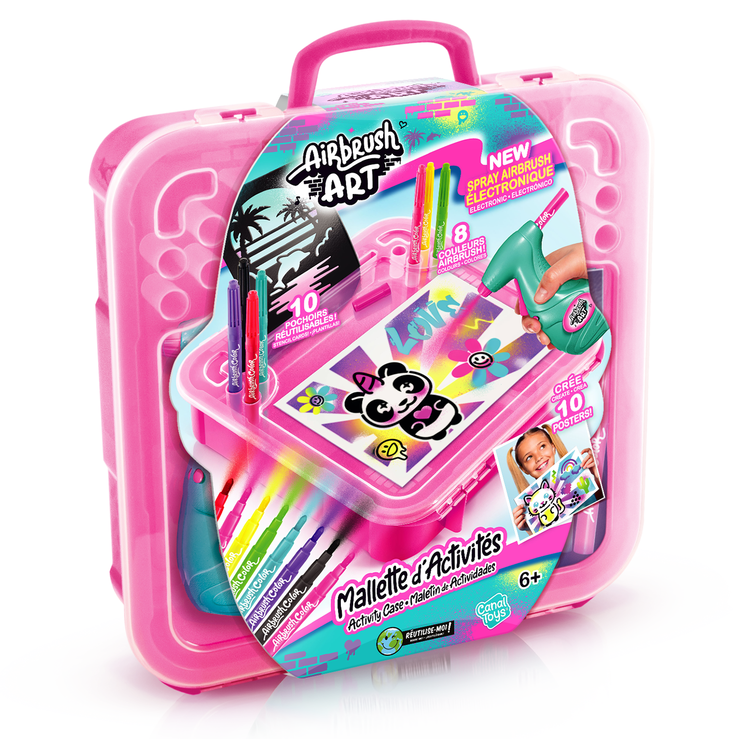Canal Toys - Airbrush Art - Maletín de Actividades - Activity Case - AIR017
