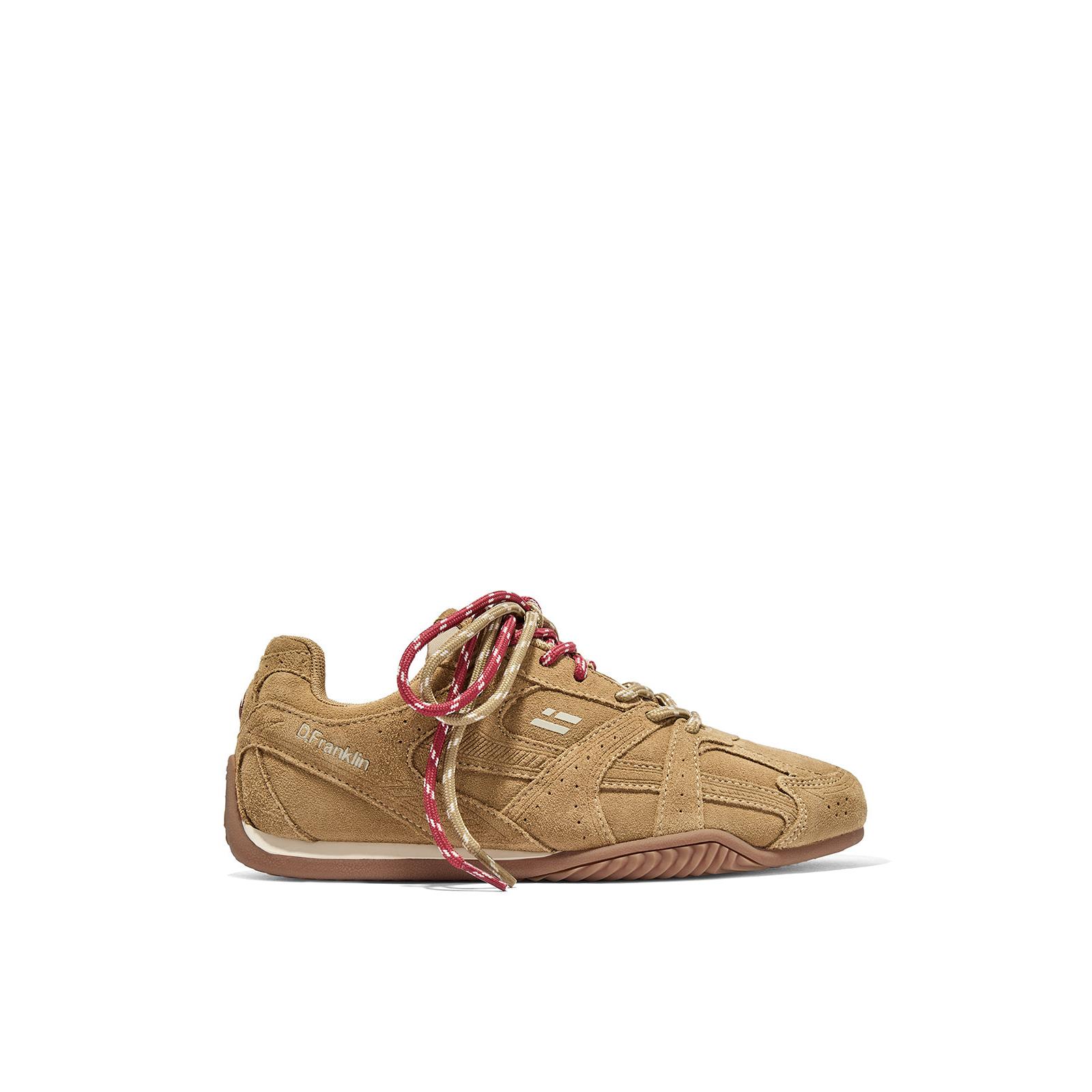 D.Franklin Zapatillas de Mujer Imola Suede Taupe - Zapatillas de vestir para Mujer - Moda casual Mujer