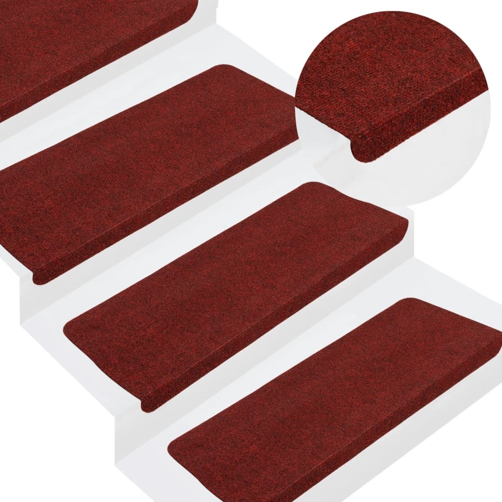 vidaXL Alfombrilla Autoadhesiva de Escalera 15 uds Protector Peldaño Color Antracita,  Azul,  Gris y mas